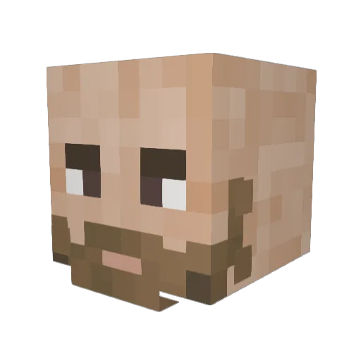 IntoMatty Minecraft avatar head, 3D render