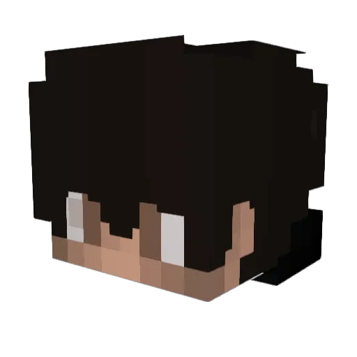 Intoos Minecraft avatar head, 3D render