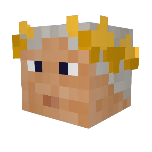 Intothelobby_ Minecraft avatar head, 3D render