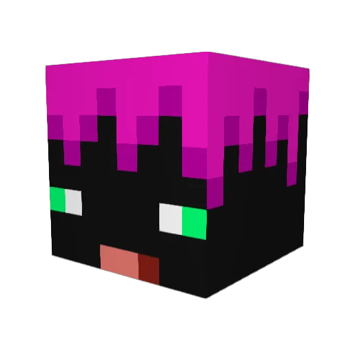 Intoxiqated Minecraft avatar head, 3D render