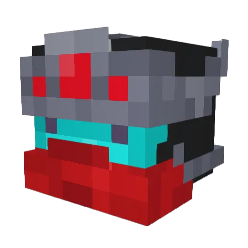 Intr0V3rtigo Minecraft avatar head, 3D render