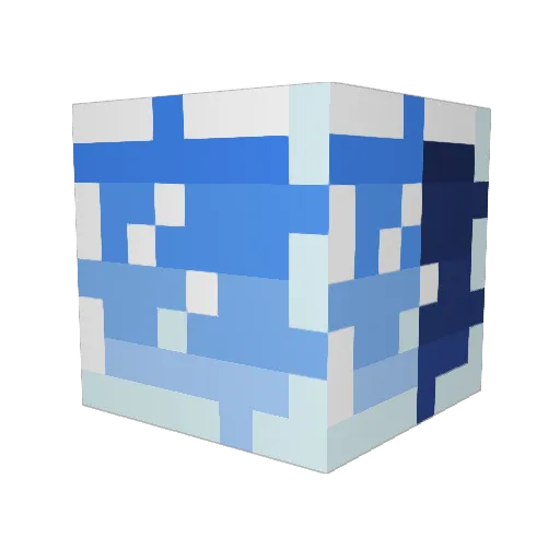 Intradimensional Minecraft avatar head, 3D render