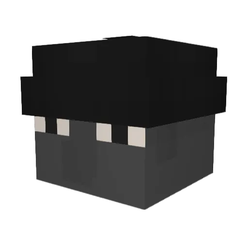 Intraptent Minecraft avatar head, 3D render