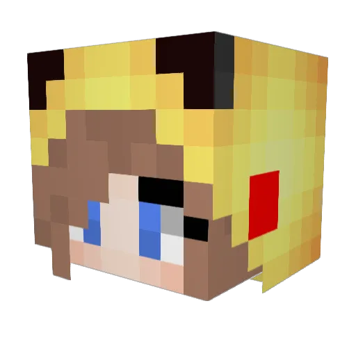 Intrepid_Gaming Minecraft avatar head, 3D render