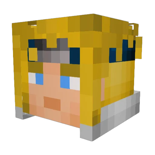 Introvert_Gaming Minecraft avatar head, 3D render