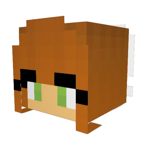 Intuity Minecraft avatar head, 3D render