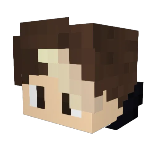 Intyr Minecraft avatar head, 3D render