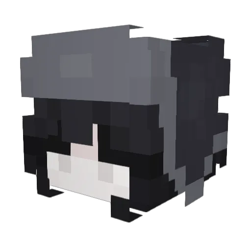 Inu_Pond Minecraft avatar head, 3D render