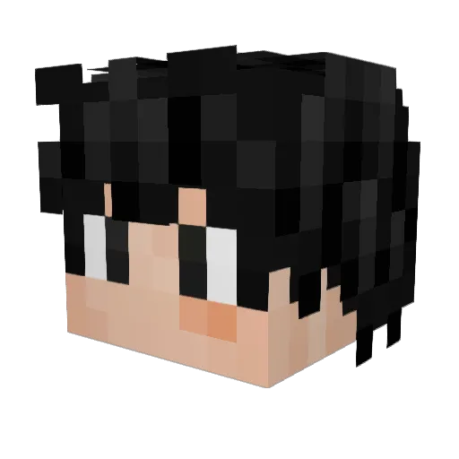 Inuke28 Minecraft avatar head, 3D render