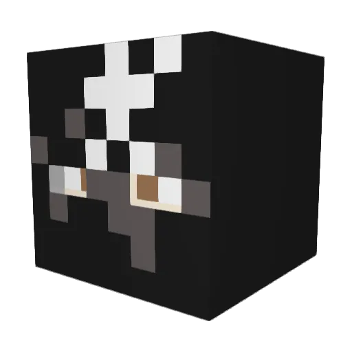 Inun4ki Minecraft avatar head, 3D render