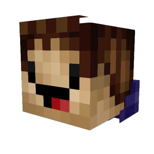 InurnsDaddy Minecraft avatar head, 3D render