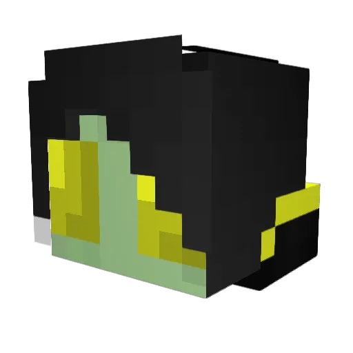 InvaderCipher Minecraft avatar head, 3D render
