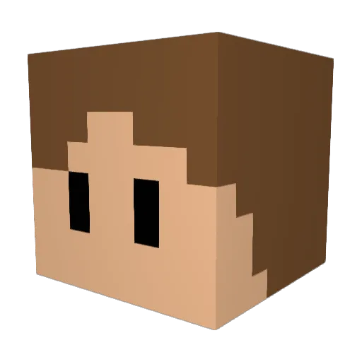 Invader_Alex Minecraft avatar head, 3D render