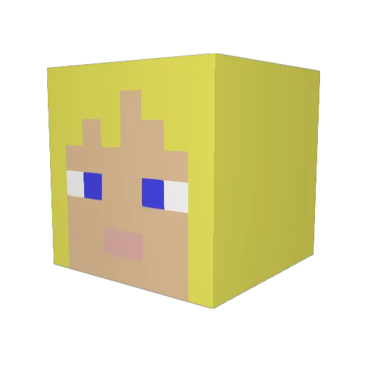 Invader_Jim63 Minecraft avatar head, 3D render