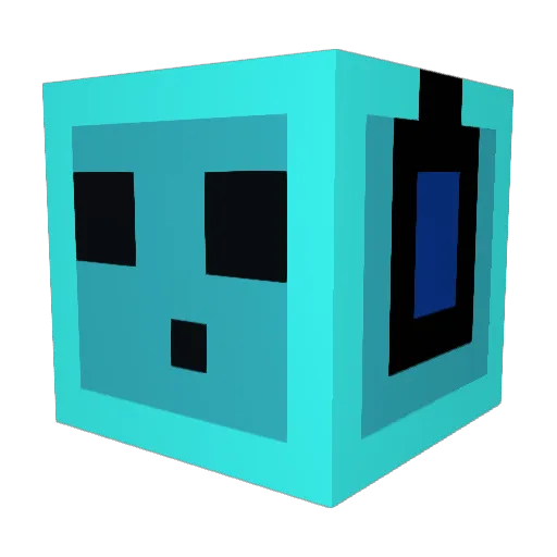 Invalid_Junk Minecraft avatar head, 3D render