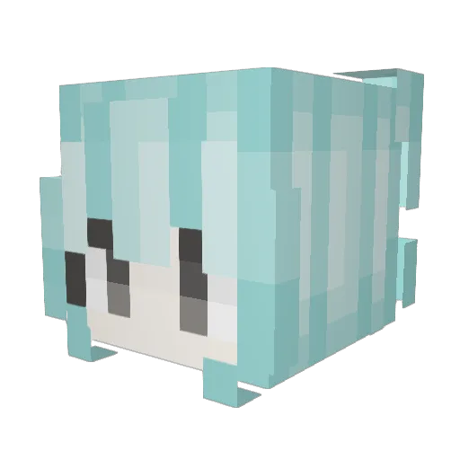 Invartal418 Minecraft avatar head, 3D render