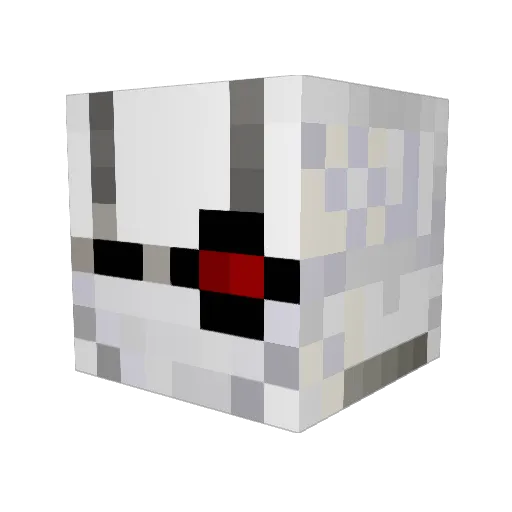 InvaseV2 Minecraft avatar head, 3D render