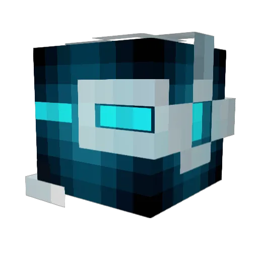 Invenior2 Minecraft avatar head, 3D render