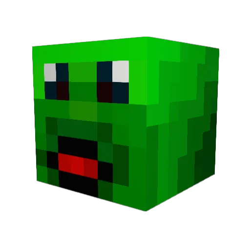Inventlo Minecraft avatar head, 3D render