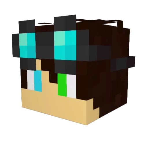 InventorBag Minecraft avatar head, 3D render