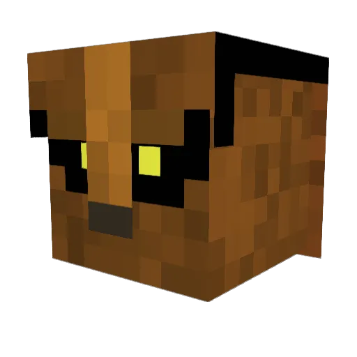 InventoryFull28 Minecraft avatar head, 3D render