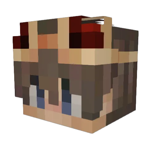InverdantBlaze Minecraft avatar head, 3D render