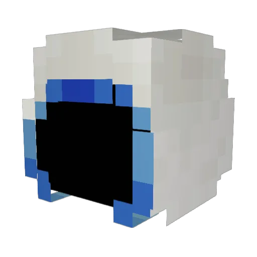 InverseCrown Minecraft avatar head, 3D render