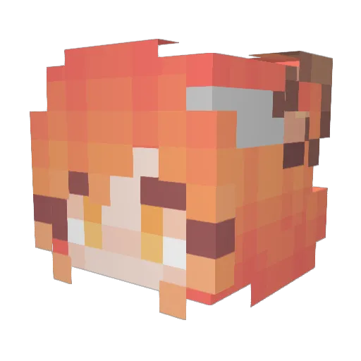 Inverted_Arrow Minecraft avatar head, 3D render