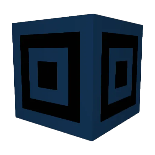 Invertiertx Minecraft avatar head, 3D render
