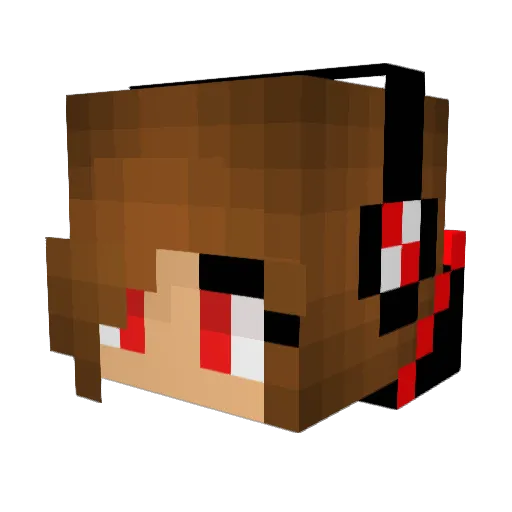 Investigaytor Minecraft avatar head, 3D render