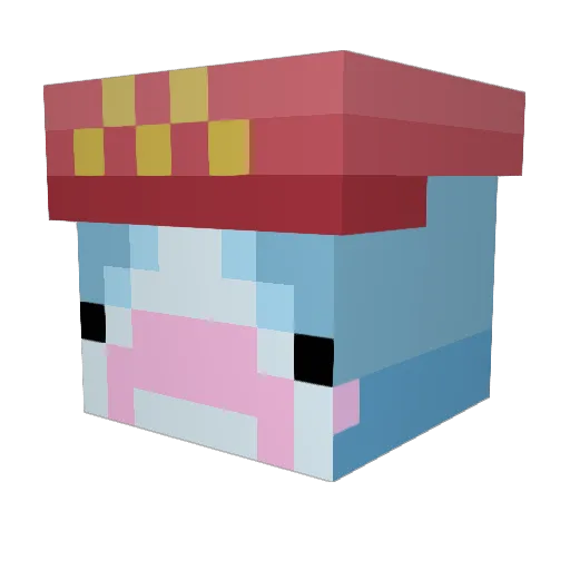 Invexeity Minecraft avatar head, 3D render