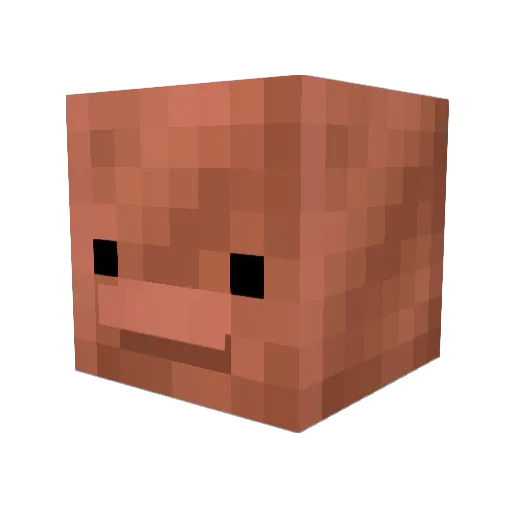 Invictur Minecraft avatar head, 3D render