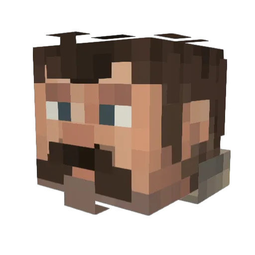 Invictus5323 Minecraft avatar head, 3D render