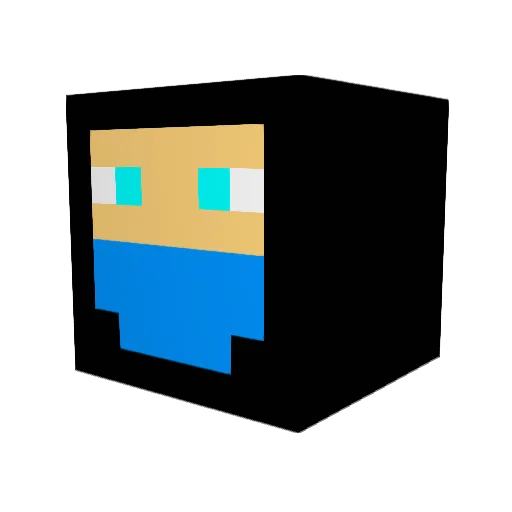 InvictusMagnus Minecraft avatar head, 3D render