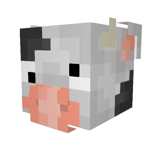 Invigilate Minecraft avatar head, 3D render
