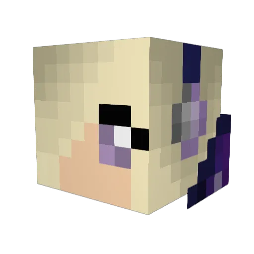 Invilol Minecraft avatar head, 3D render