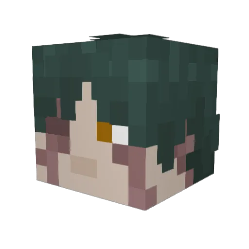 Invinityyy Minecraft avatar head, 3D render