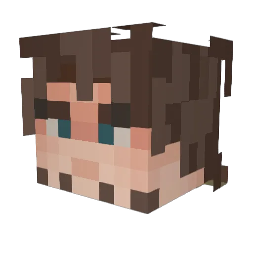 InviolateRope70 Minecraft avatar head, 3D render