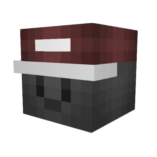 InvisTaqx Minecraft avatar head, 3D render