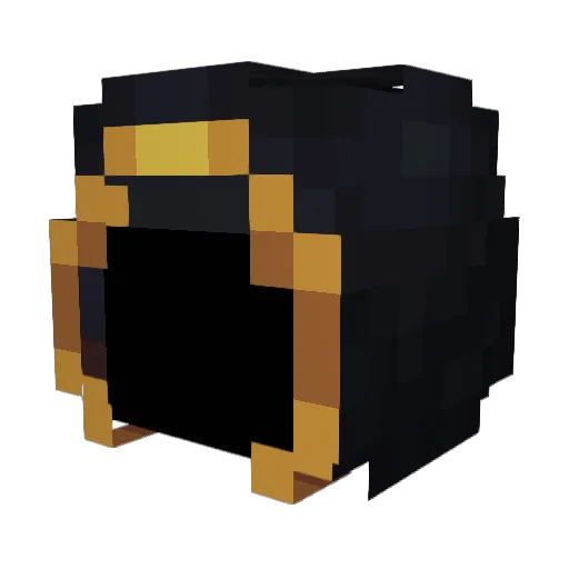 Invis_24 Minecraft avatar head, 3D render