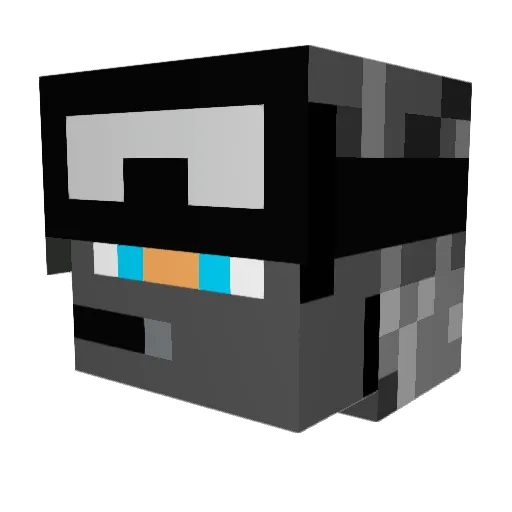 InvisableJurre Minecraft avatar head, 3D render