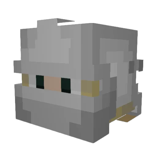 InvisibleVoids Minecraft avatar head, 3D render
