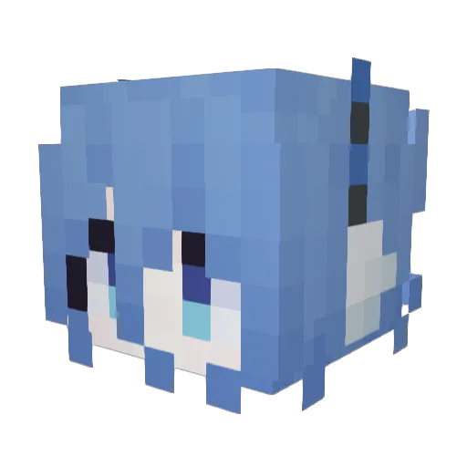 Invisible_Exis Minecraft avatar head, 3D render