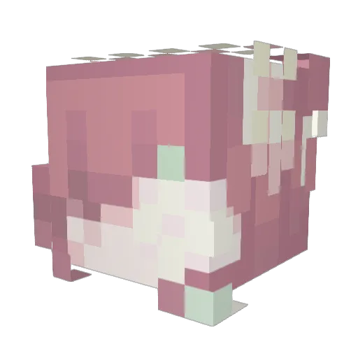 Invisibunny13 Minecraft avatar head, 3D render