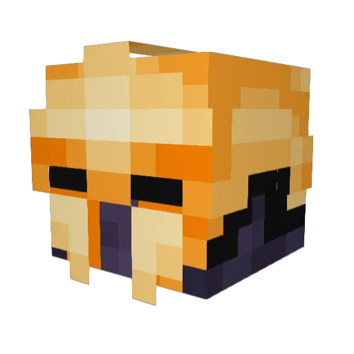 Invusink Minecraft avatar head, 3D render