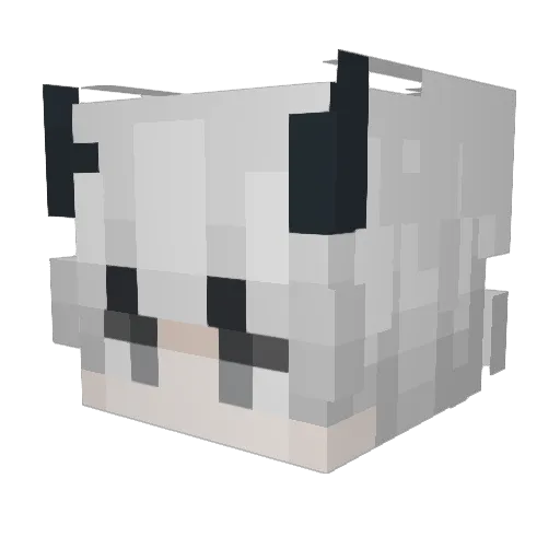 Invyz Minecraft avatar head, 3D render