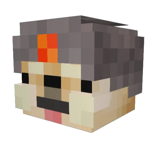 InzyGamer Minecraft avatar head, 3D render