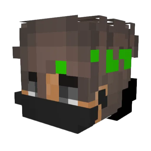 Inzyyy001 Minecraft avatar head, 3D render