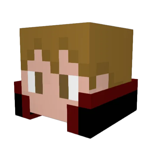 IoMssctt Minecraft avatar head, 3D render