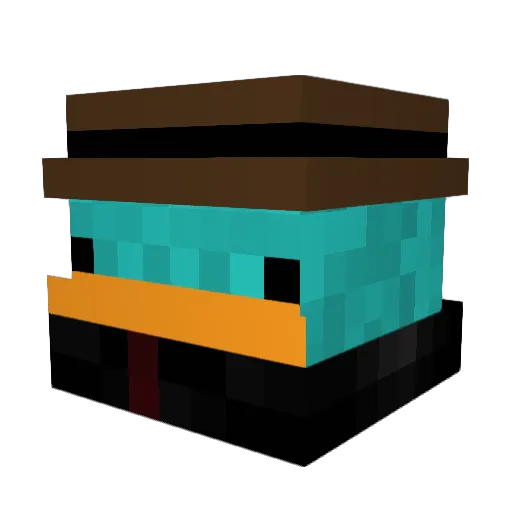IoN_777 Minecraft avatar head, 3D render